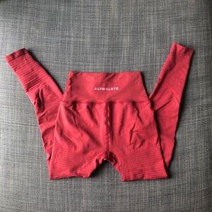 Alphalete legging cherry red